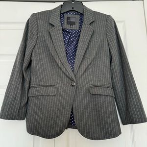 The Limited Gray with Stripes Blazer Size XS